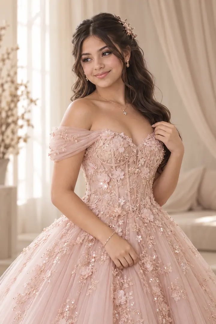 Fotografía de la quinceañera